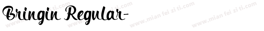 Bringin Regular字体转换